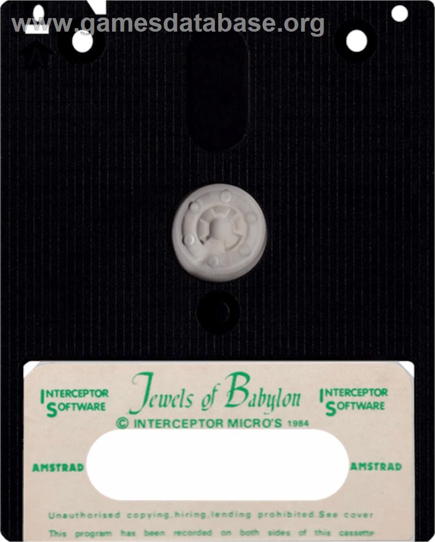 Jewels Of Babylon - Amstrad CPC - Artwork - Cartridge