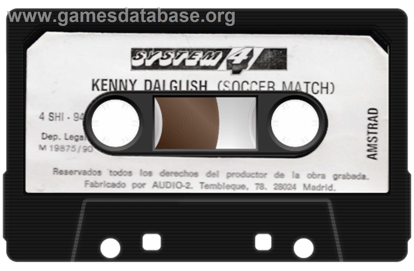 Kenny Dalglish Soccer Match - Amstrad CPC - Artwork - Cartridge