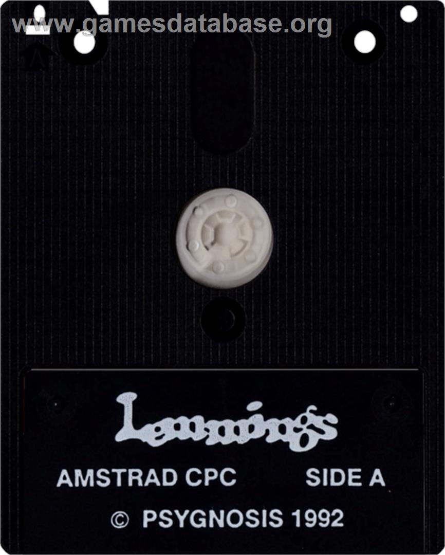 Lemmings - Amstrad CPC - Artwork - Cartridge