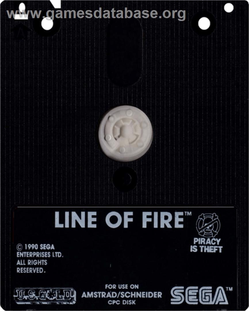 Line Of Fire - Amstrad CPC - Artwork - Cartridge
