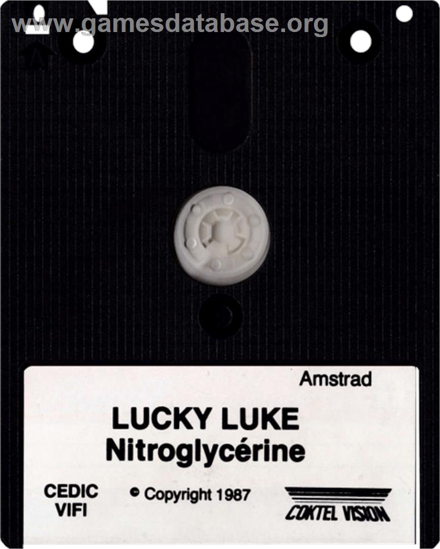 Lucky Luke: Nitroglycerine - Amstrad CPC - Artwork - Cartridge