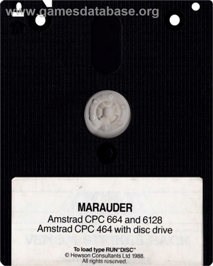 Marauder - Amstrad CPC - Artwork - Cartridge