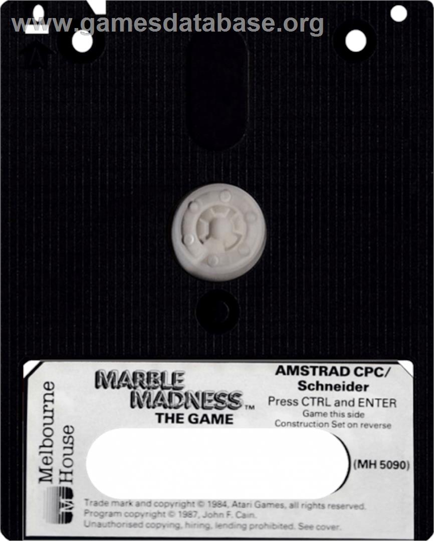 Marble Madness Deluxe Edition - Amstrad CPC - Artwork - Cartridge