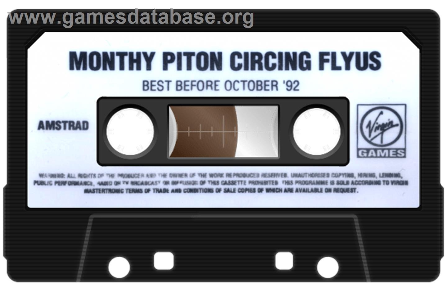 Monty Python's Flying Circus - Amstrad CPC - Artwork - Cartridge