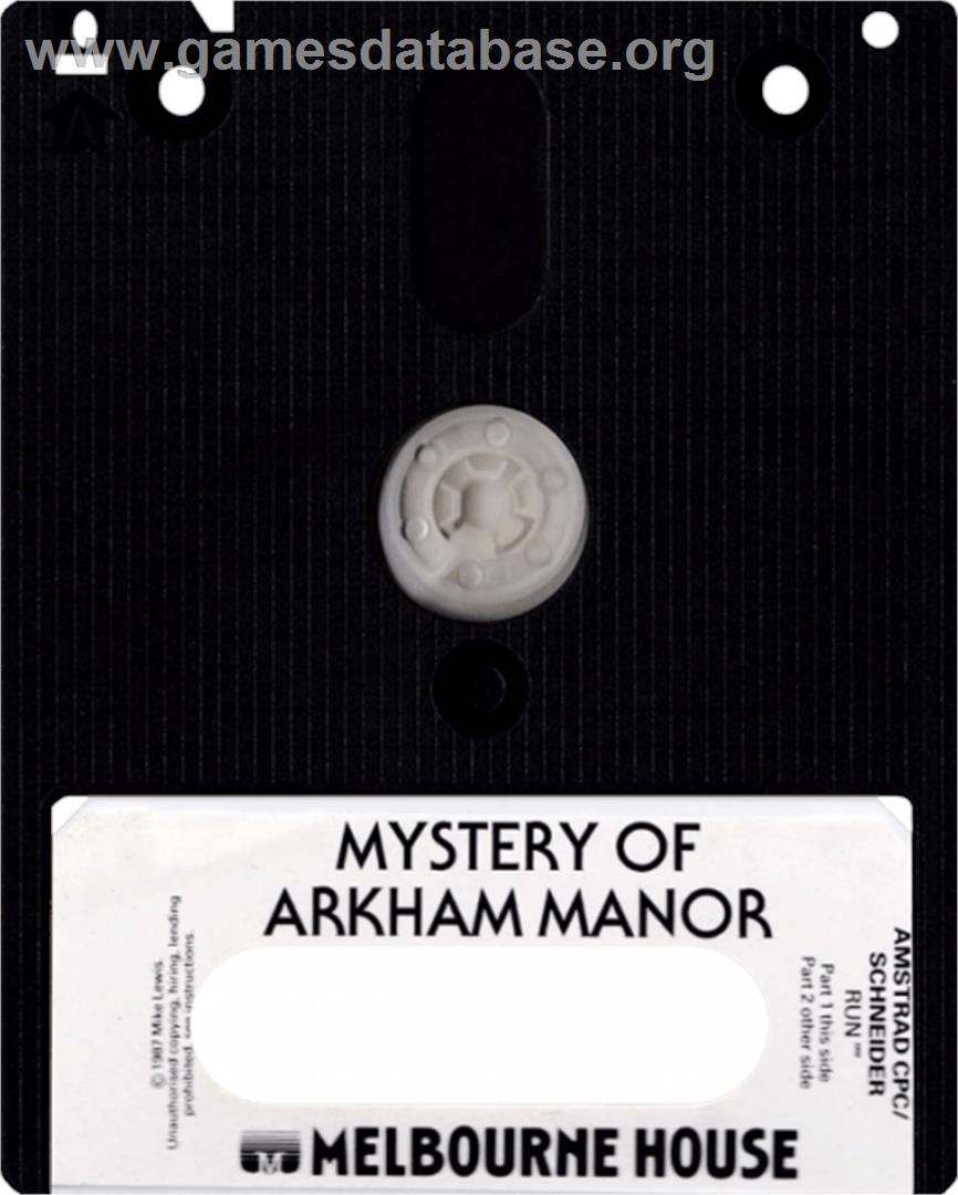 Mystery Of Arkham Manor, The - Amstrad CPC - Artwork - Cartridge