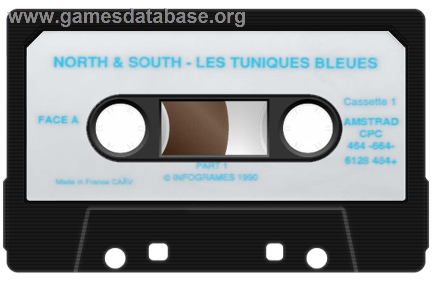 North and South - Amstrad CPC - Artwork - Cartridge