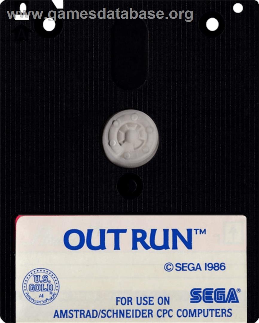 Out Run - Amstrad CPC - Artwork - Cartridge