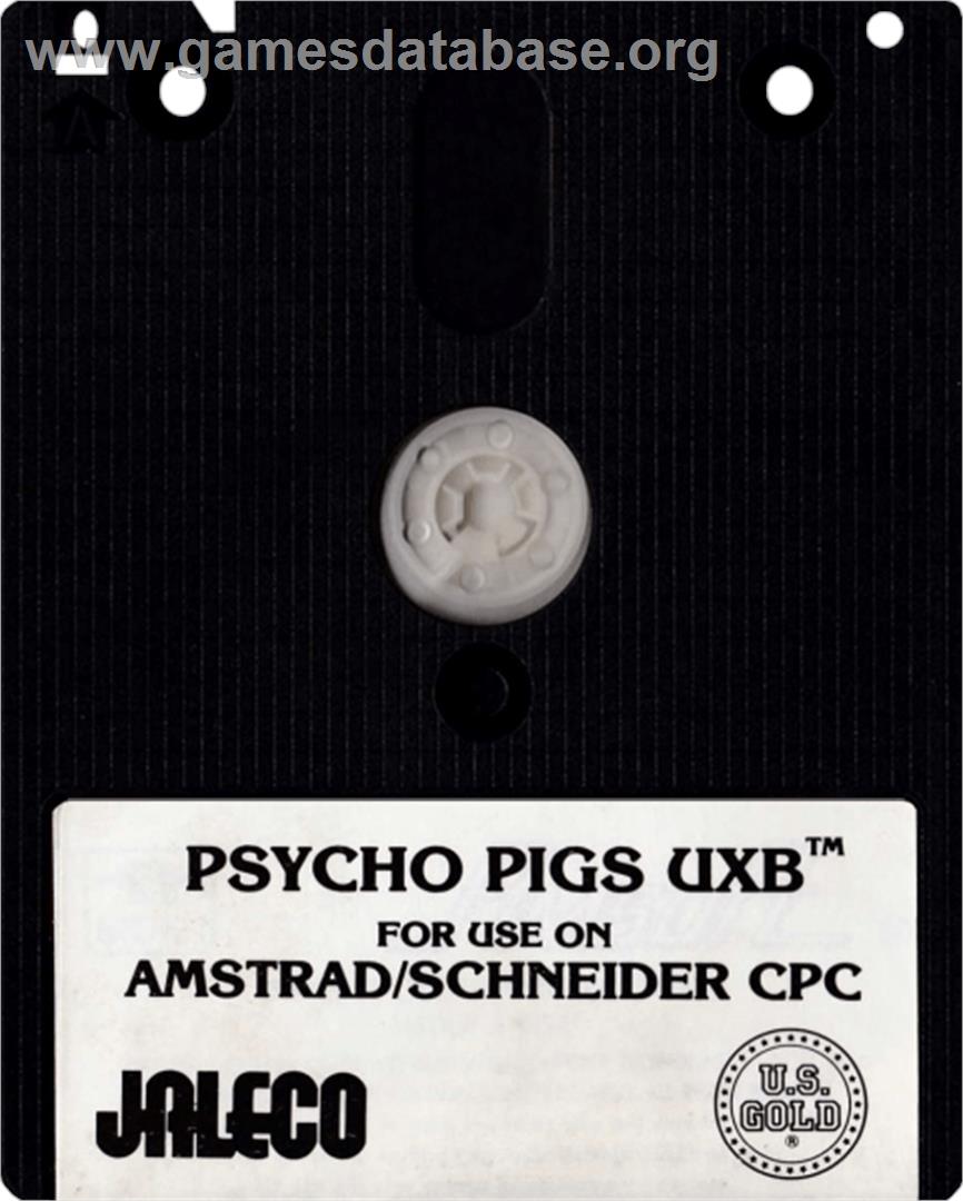 Psycho Pigs UXB - Amstrad CPC - Artwork - Cartridge