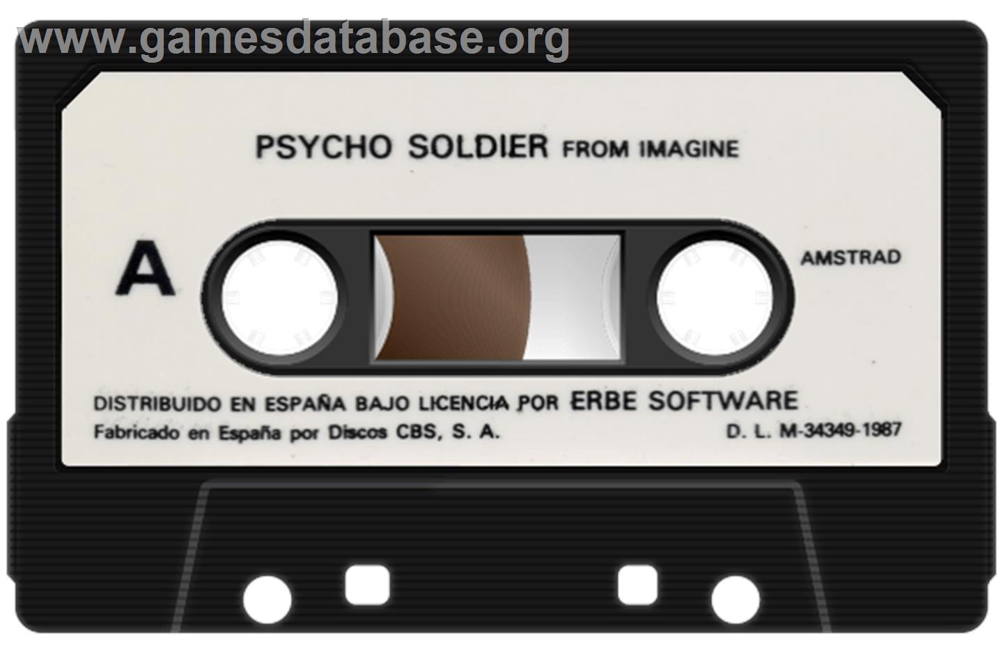 Psycho Soldier - Amstrad CPC - Artwork - Cartridge
