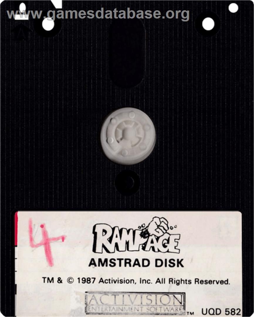 Rampage - Amstrad CPC - Artwork - Cartridge