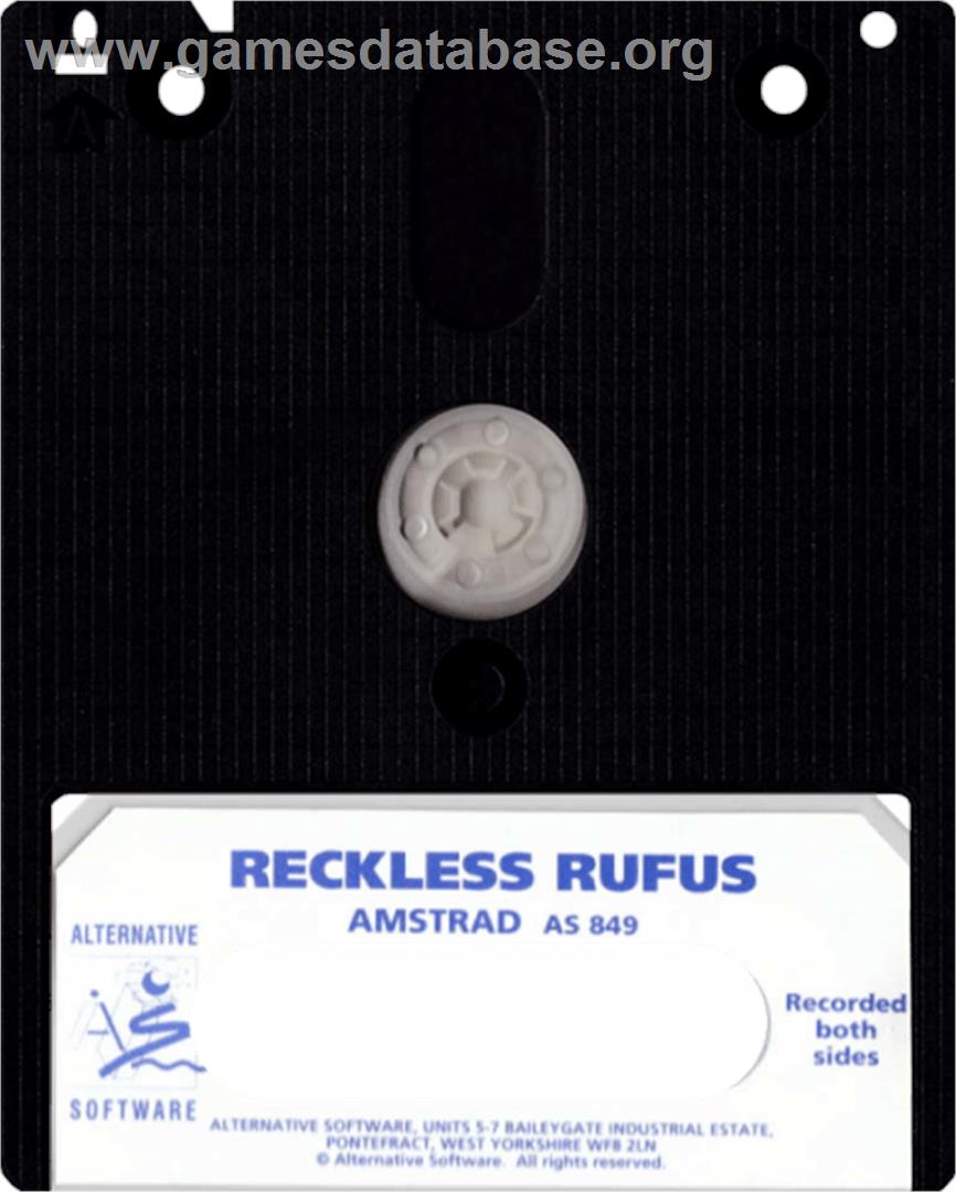 Reckless Rufus - Amstrad CPC - Artwork - Cartridge