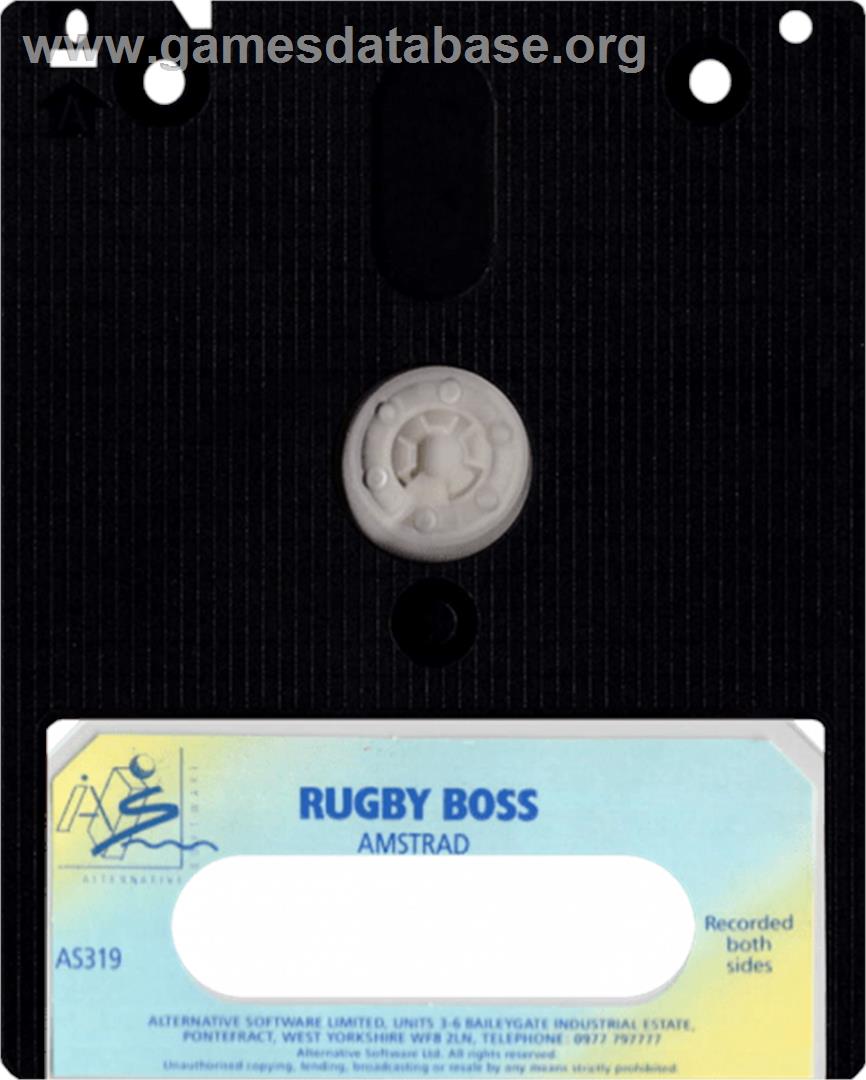 Rugby Boss - Amstrad CPC - Artwork - Cartridge