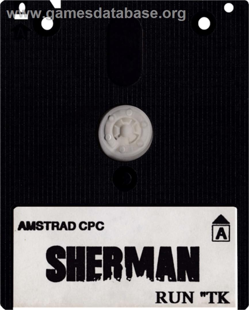 Sherman M4 - Amstrad CPC - Artwork - Cartridge