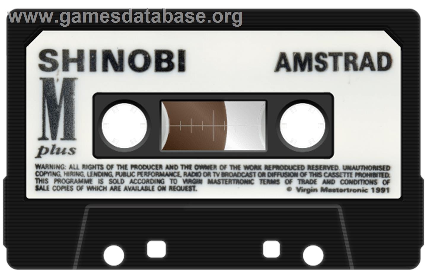 Shinobi - Amstrad CPC - Artwork - Cartridge