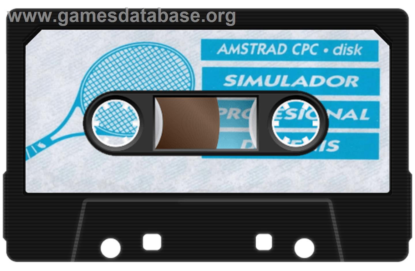 Simulador Profesional de Tenis - Amstrad CPC - Artwork - Cartridge