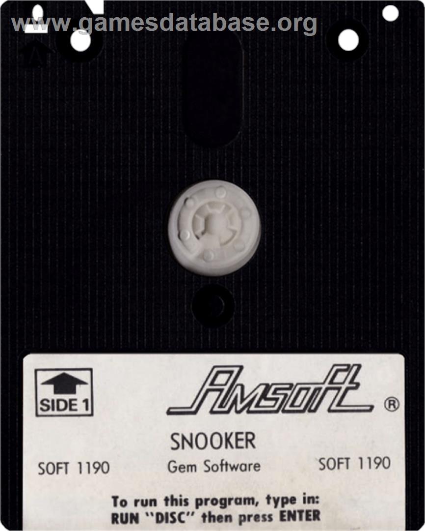 Snooker - Amstrad CPC - Artwork - Cartridge
