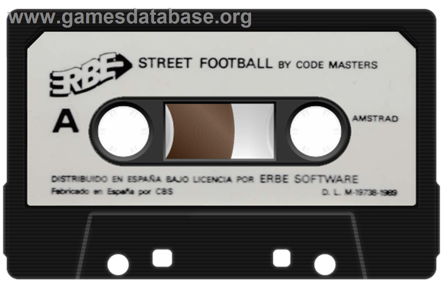 Street Gang Football - Amstrad CPC - Artwork - Cartridge