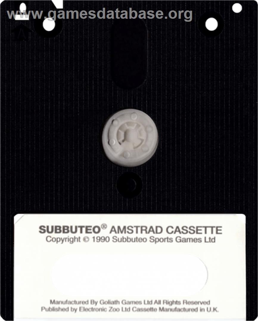 Subbuteo: The Computer Game - Amstrad CPC - Artwork - Cartridge