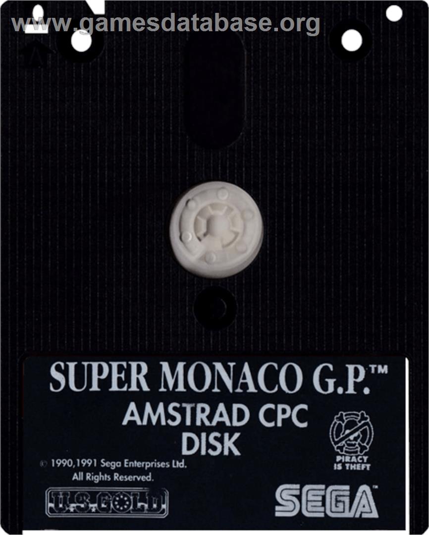 Super Monaco GP - Amstrad CPC - Artwork - Cartridge