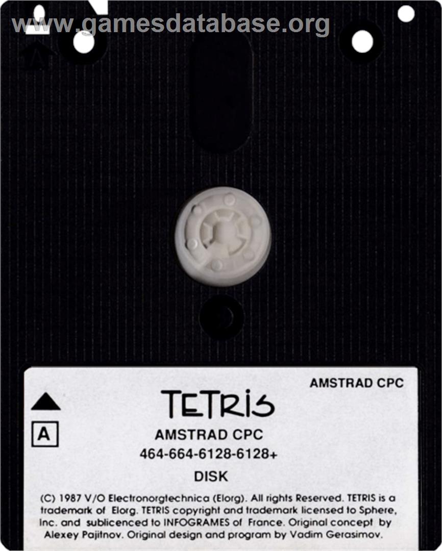 Tetris (Mirrorsoft) - Amstrad CPC - Artwork - Cartridge