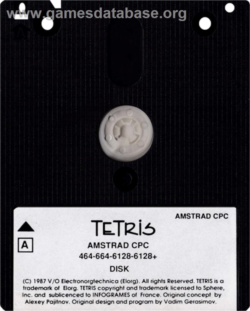 Tetris - Amstrad CPC - Artwork - Cartridge