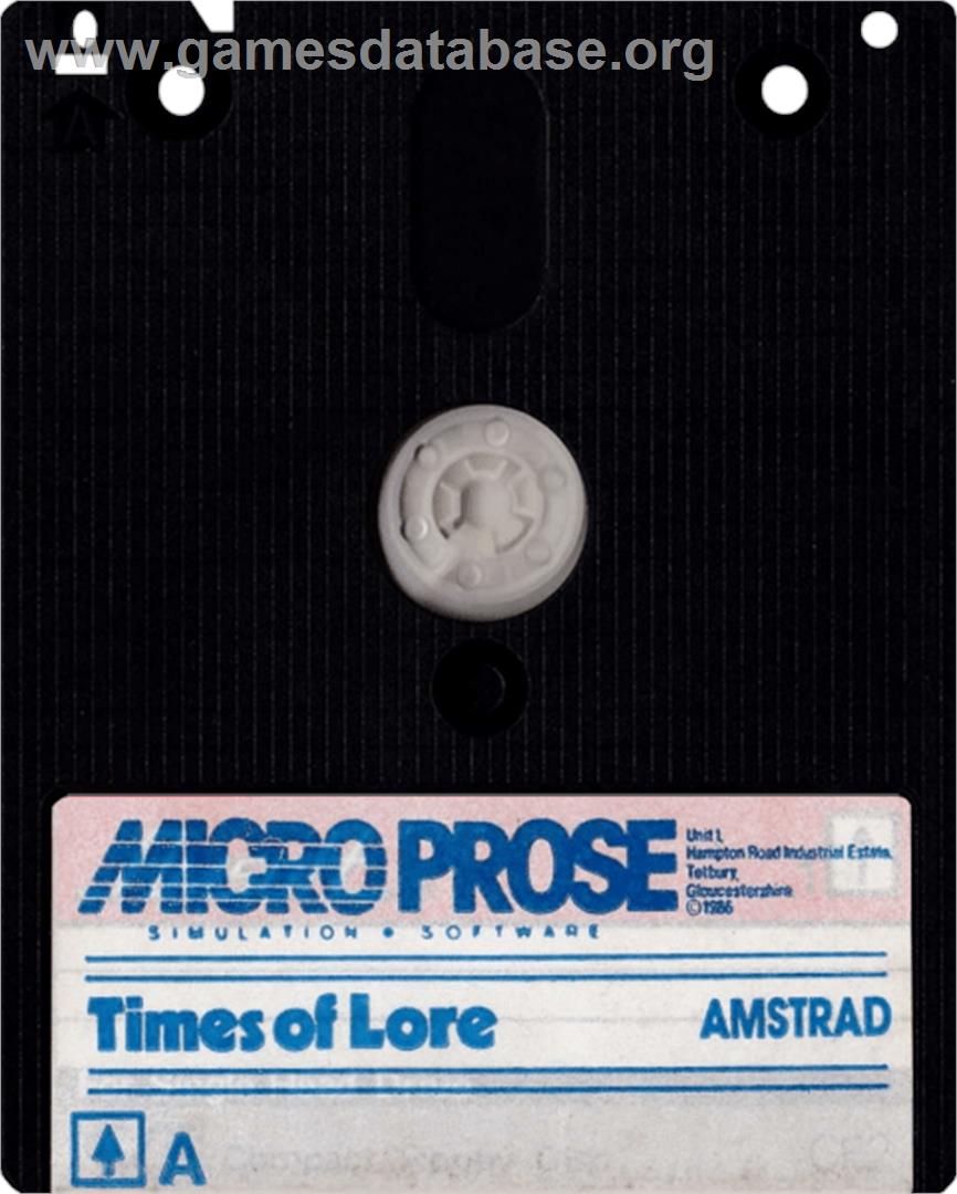 Times Of Lore - Amstrad CPC - Artwork - Cartridge