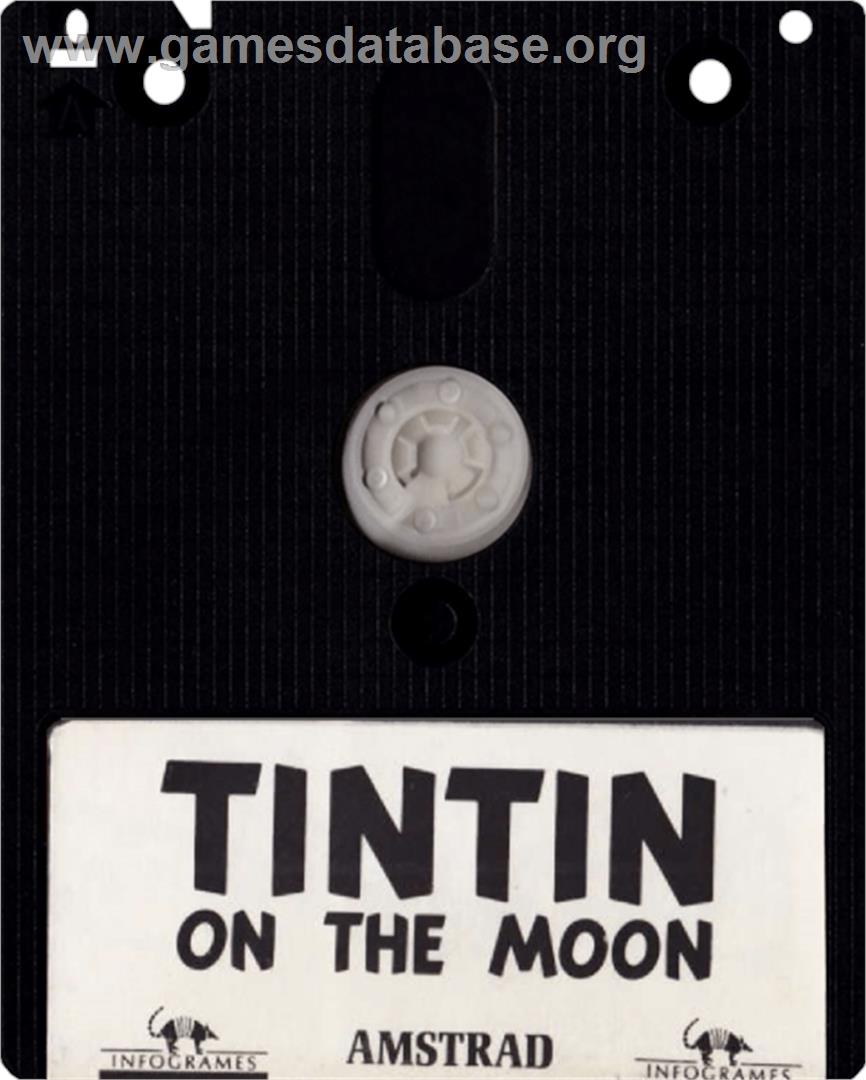 Tintin on the Moon - Amstrad CPC - Artwork - Cartridge