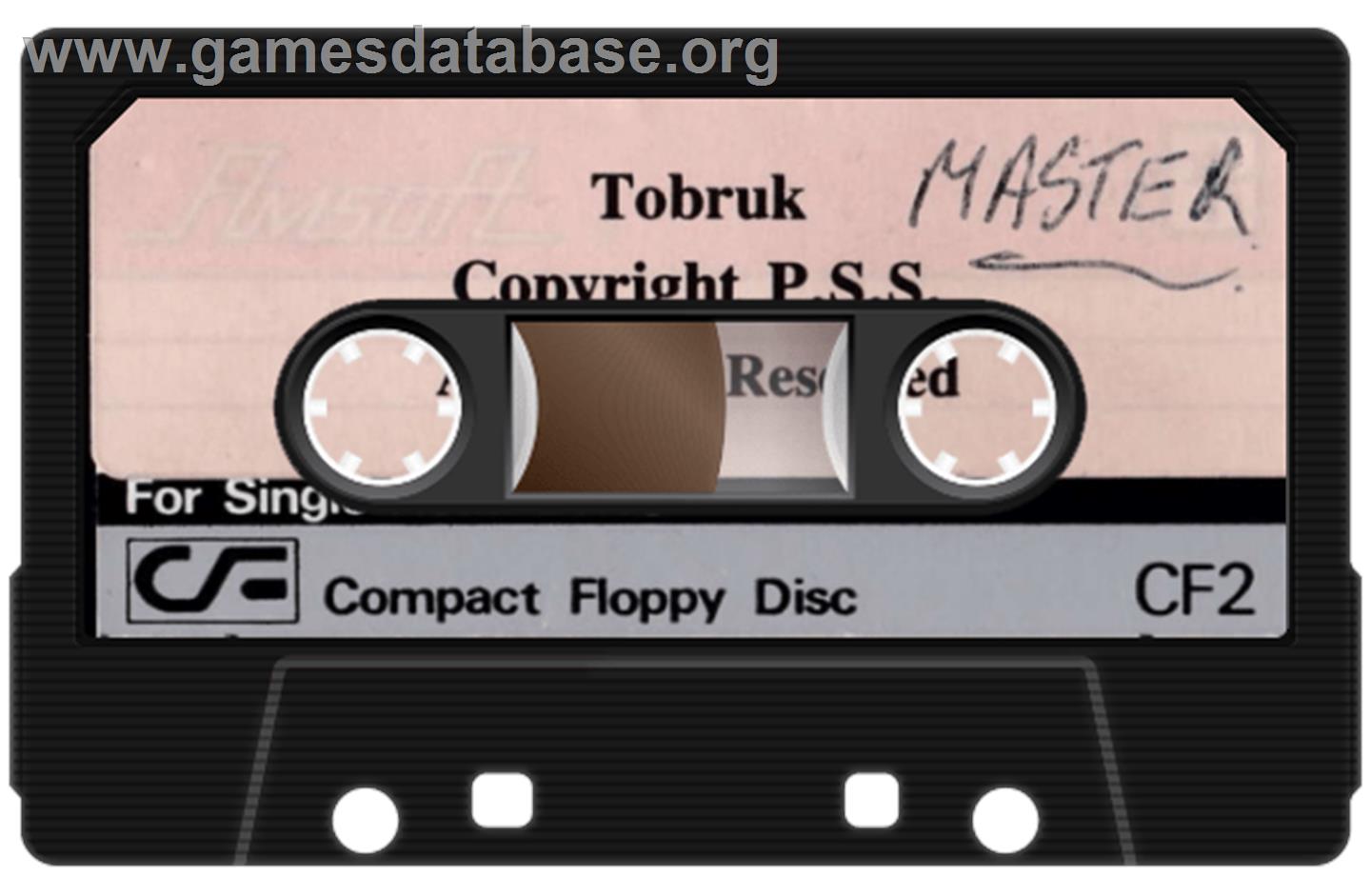 Tobruk: The Clash of Armour - Amstrad CPC - Artwork - Cartridge