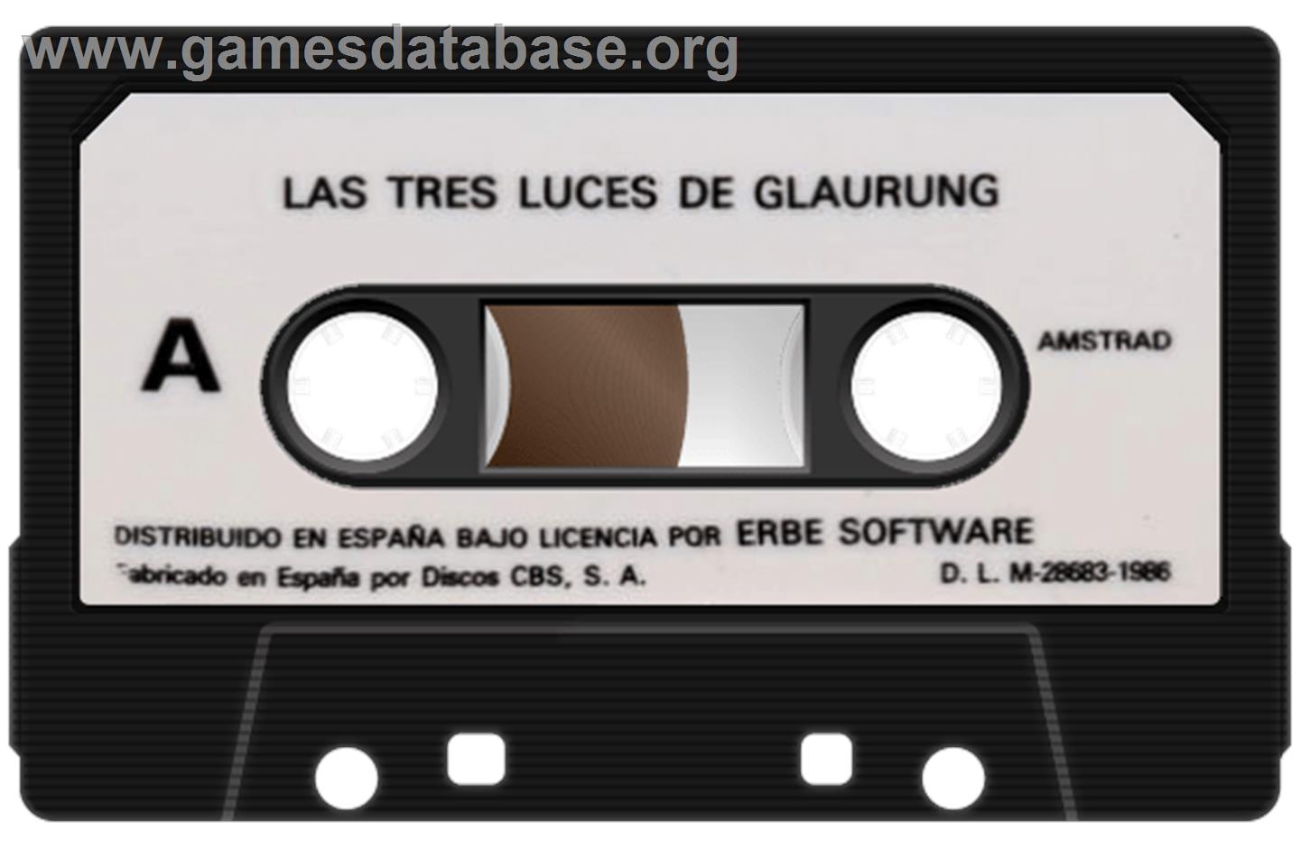 Tres Luces De Glaurung, Las - Amstrad CPC - Artwork - Cartridge