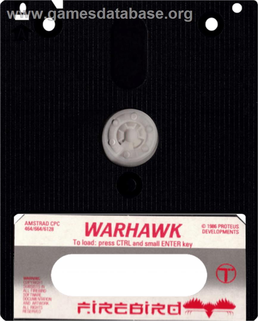 Warhawk - Amstrad CPC - Artwork - Cartridge