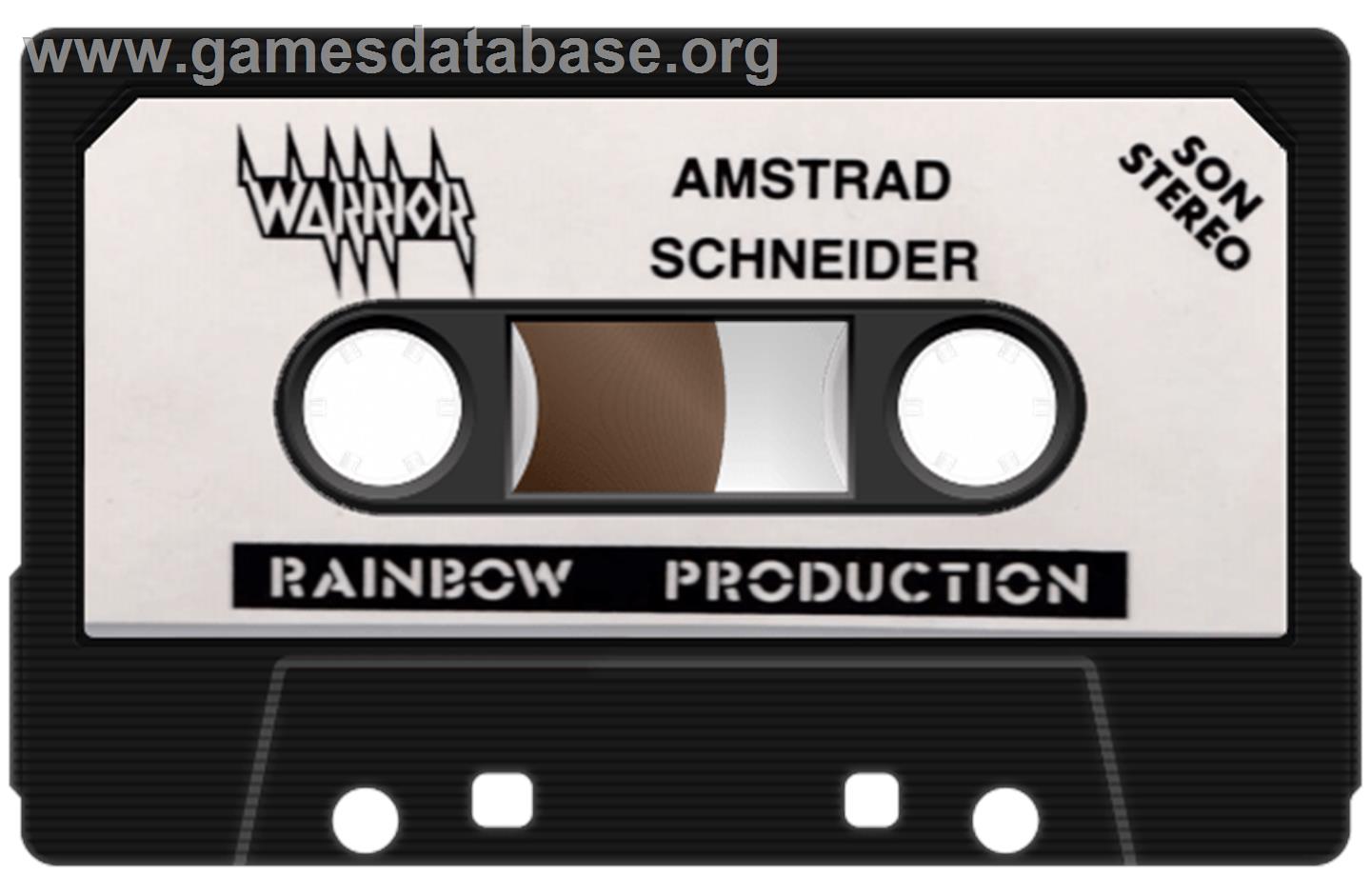 Warrior - Amstrad CPC - Artwork - Cartridge