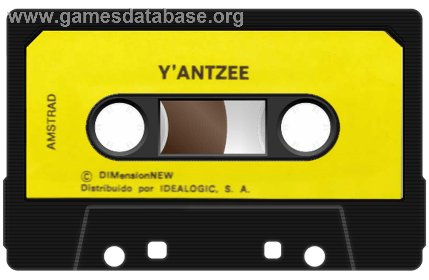 Y'ahtzee - Amstrad CPC - Artwork - Cartridge