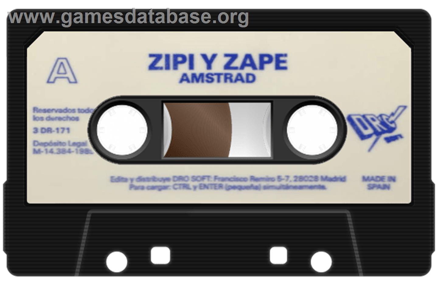 Zipi Y Zape - Amstrad CPC - Artwork - Cartridge