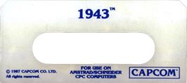 Top of cartridge artwork for 1943: The Battle of Midway on the Amstrad CPC.