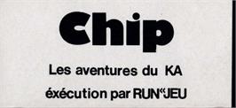 Top of cartridge artwork for 20 000 Avant J.c. on the Amstrad CPC.