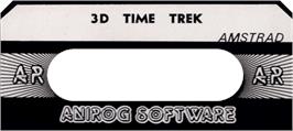 Top of cartridge artwork for 3D Time Trek on the Amstrad CPC.