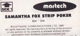 Top of cartridge artwork for 7 Card Stud on the Amstrad CPC.