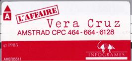 Top of cartridge artwork for Affaire Vera Cruz, L' on the Amstrad CPC.