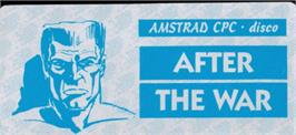 Top of cartridge artwork for After the War on the Amstrad CPC.