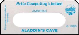 Top of cartridge artwork for Aladdin's Cave on the Amstrad CPC.