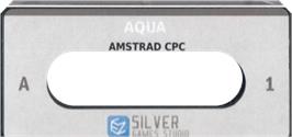 Top of cartridge artwork for Aqua on the Amstrad CPC.