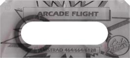 Top of cartridge artwork for Arcade Flight Simulator on the Amstrad CPC.