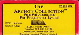 Top of cartridge artwork for Archon: The Light and the Dark on the Amstrad CPC.