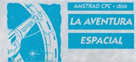 Top of cartridge artwork for Aventura Espacial, La on the Amstrad CPC.