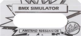 Top of cartridge artwork for BMX Simulator on the Amstrad CPC.