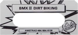 Top of cartridge artwork for BMX Simulator 2 on the Amstrad CPC.