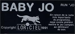 Top of cartridge artwork for Baby Jo in: 