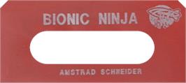 Top of cartridge artwork for Bionic Ninja on the Amstrad CPC.