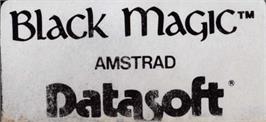 Top of cartridge artwork for Black Magic on the Amstrad CPC.
