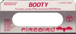 Top of cartridge artwork for Booty on the Amstrad CPC.